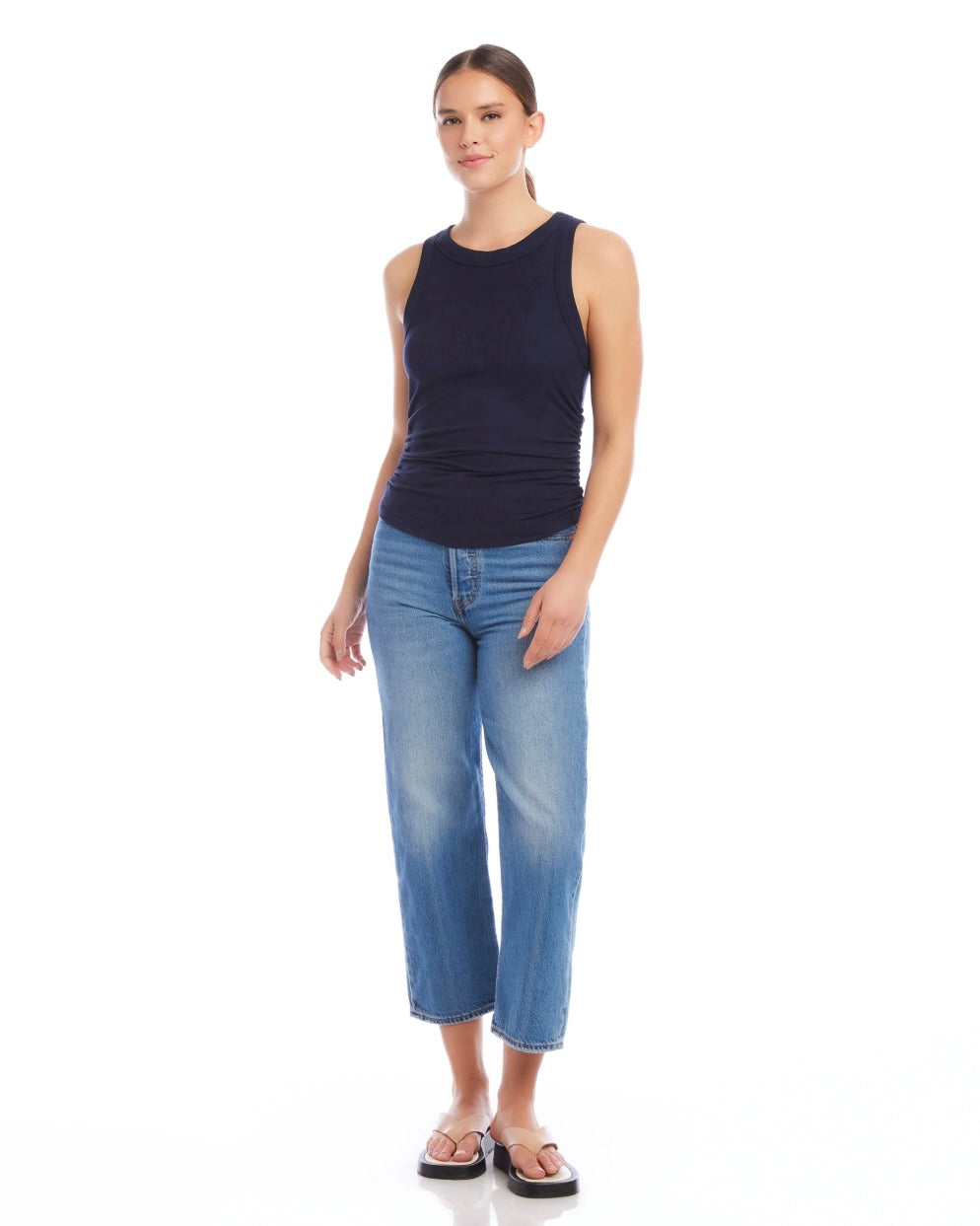 Side Shirred Tank
