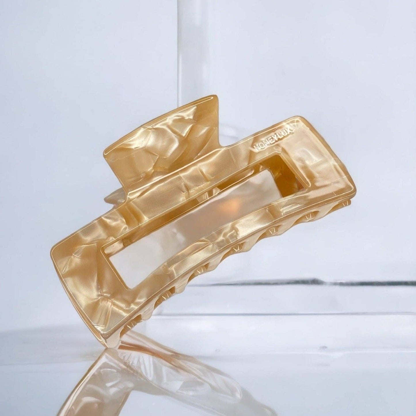 Ecofriendly Acetate Large Claw - Golden Hour