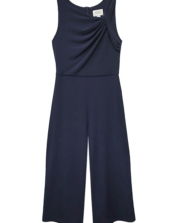 Navy blue jumpsuit on a white background