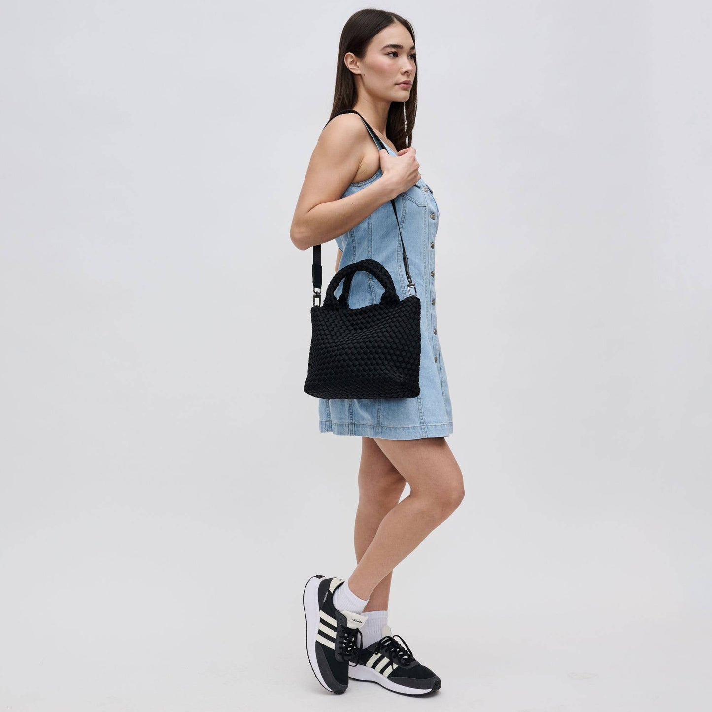Sky's The Limit - Woven Neoprene Small Crossbody: Olive