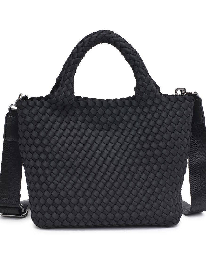 Sky's The Limit - Woven Neoprene Small Crossbody: Wine