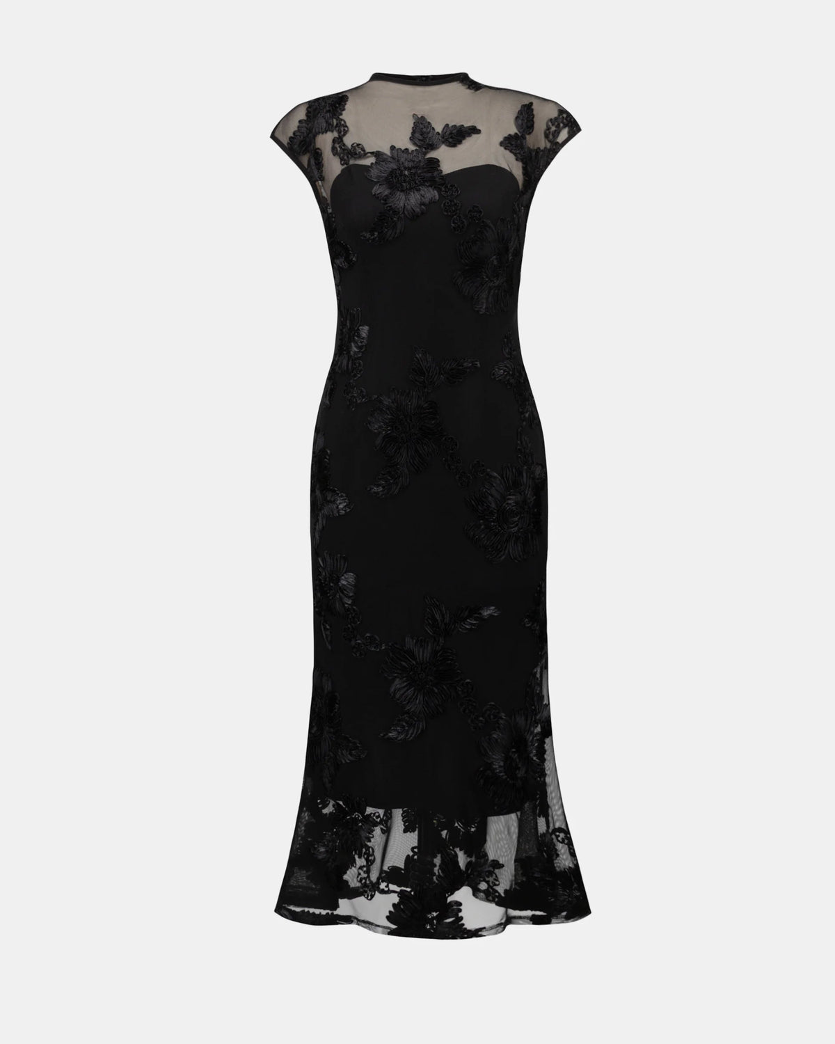 Embellished Trumpet Dress