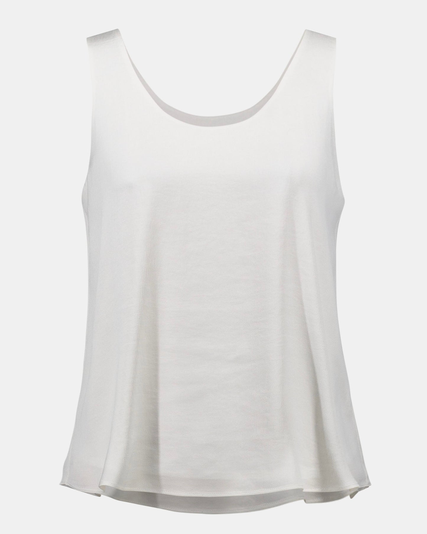 Recycled Hammered Satin Sleeveless Top