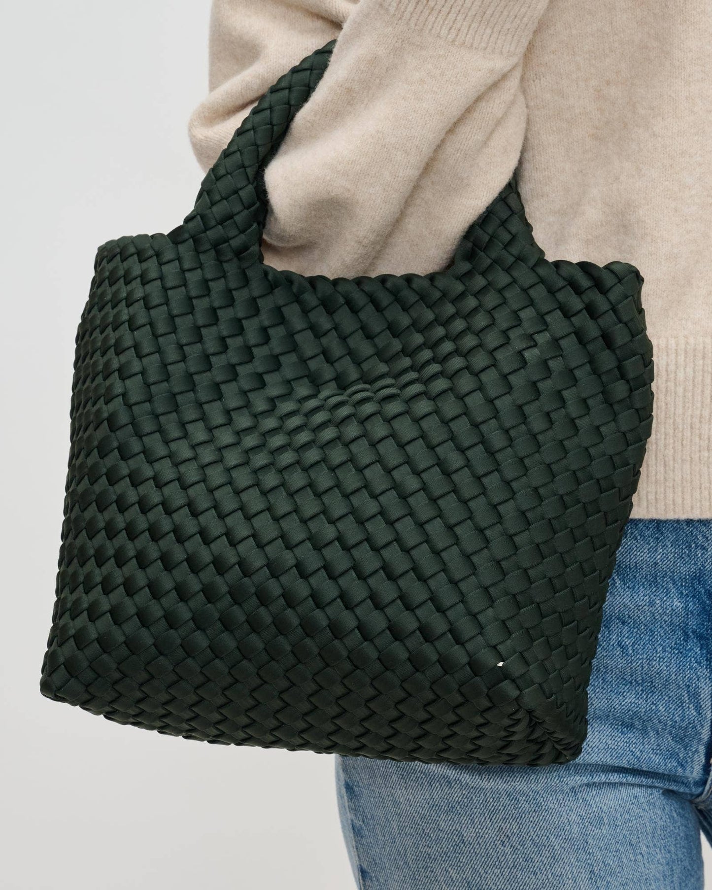 Sky's The Limit - Woven Neoprene Small Crossbody: Olive