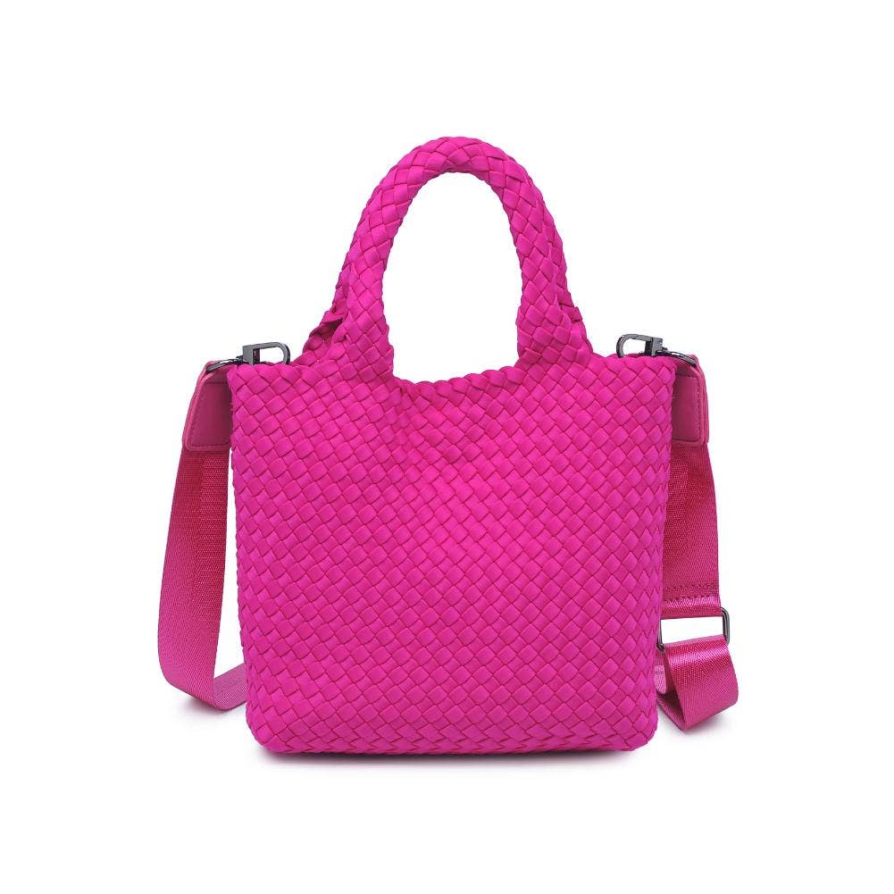 Sky's The Limit - Woven Neoprene Small Crossbody: Wine