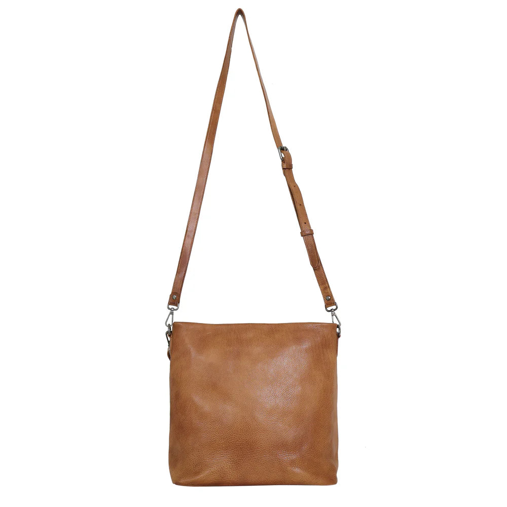 Gretchen Leather Crossbody Bag | Cognac