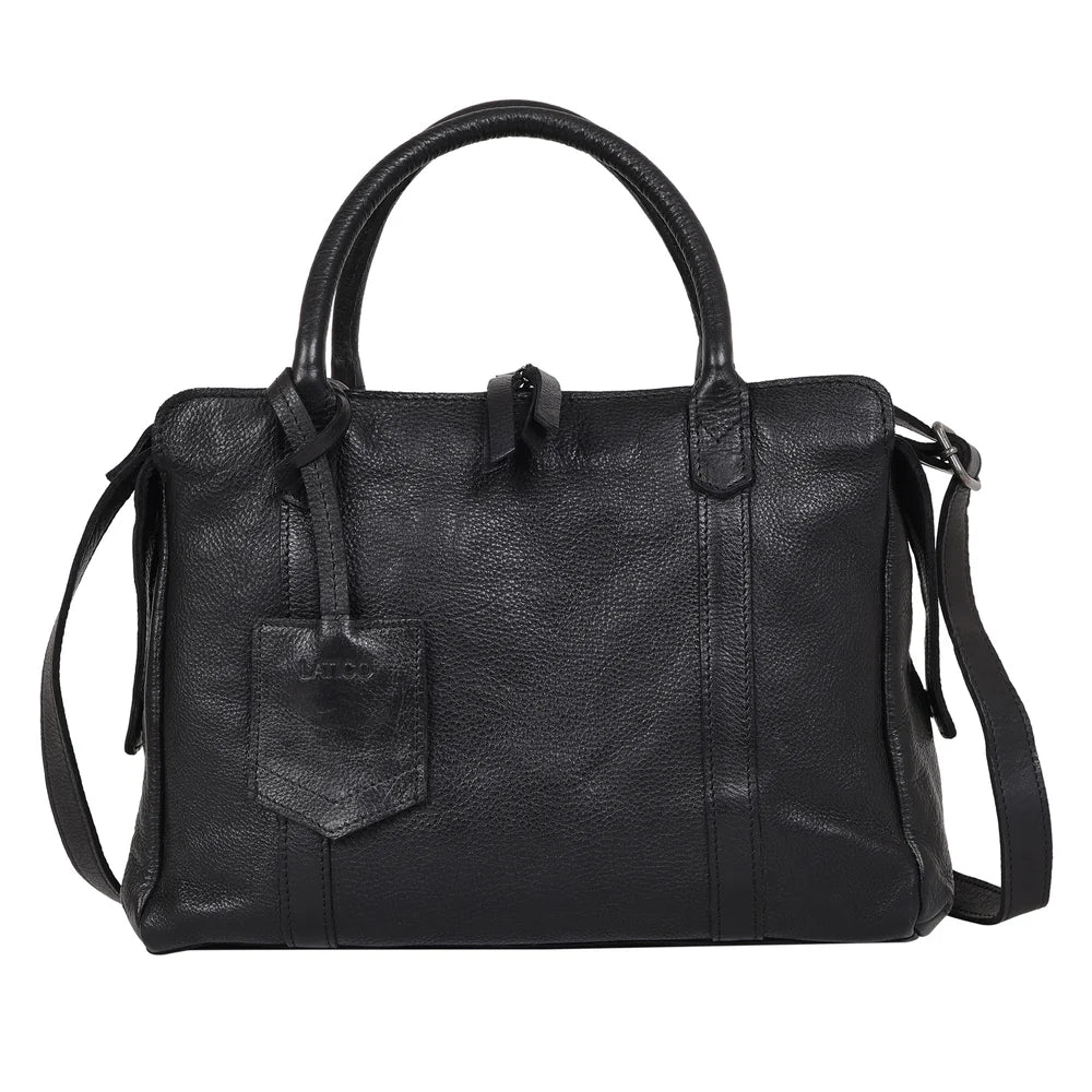 James Leather Crossbody | Black