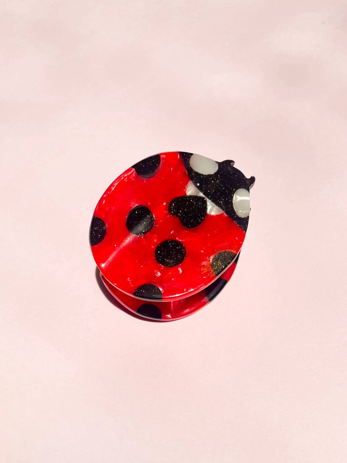 Ladybug Claw Clip // Cellulose Acetate