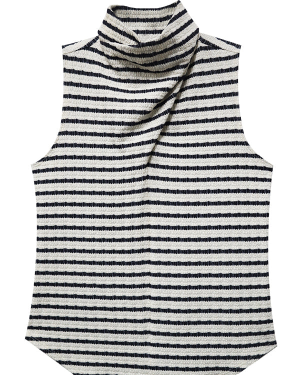 Abbey Turtleneck Tank against a white background