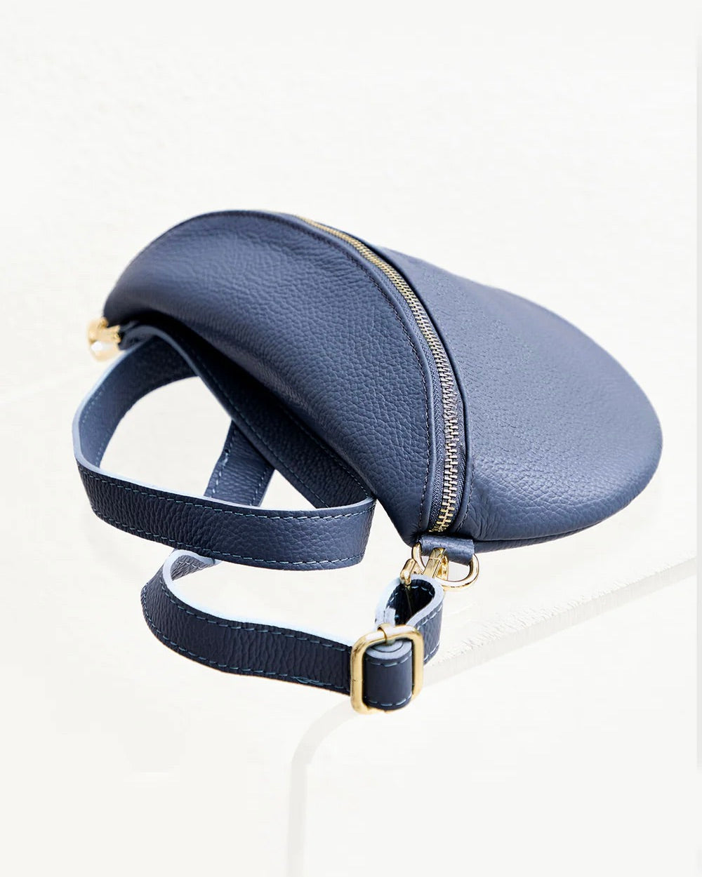 Shelly-Leather Sling Bag
