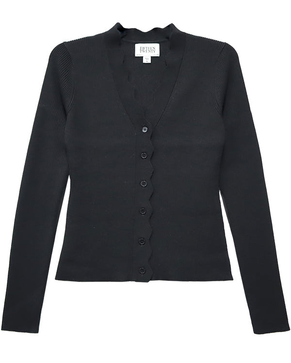 Bliss Scallop Edge Cardigan