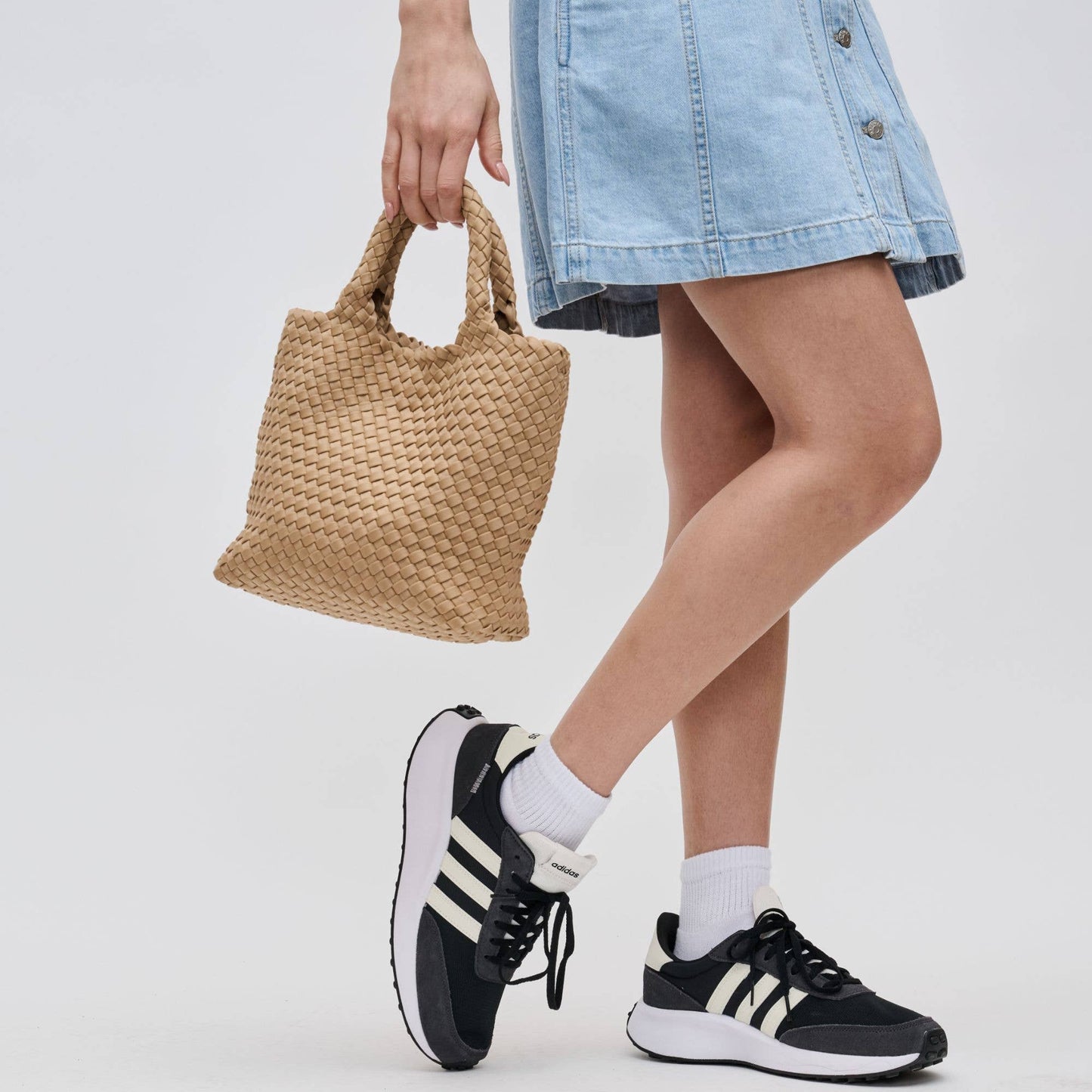 Sky's The Limit - Woven Neoprene Small Crossbody: Olive