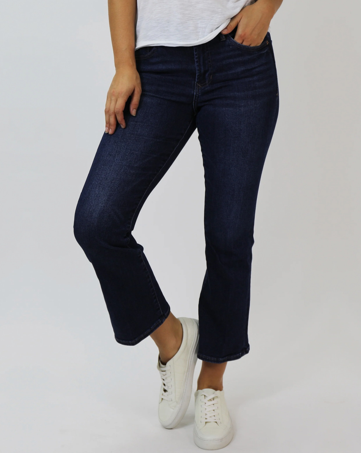 Dear John Jeanne Super High Rise Cropped Flare Jeans
