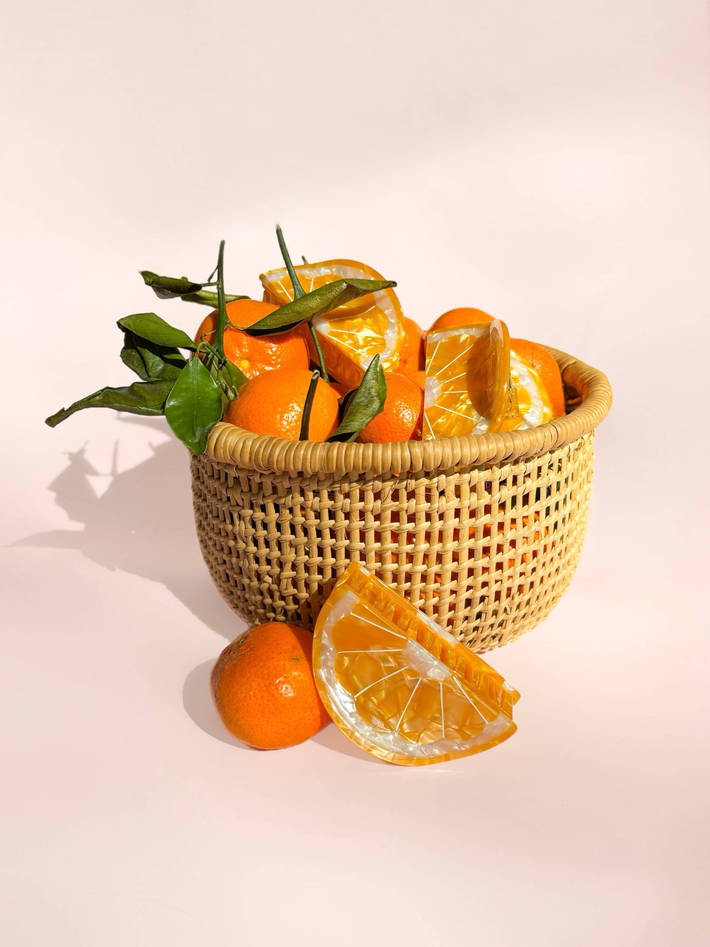 Orange Slice Claw Clip // Cellulose Acetate