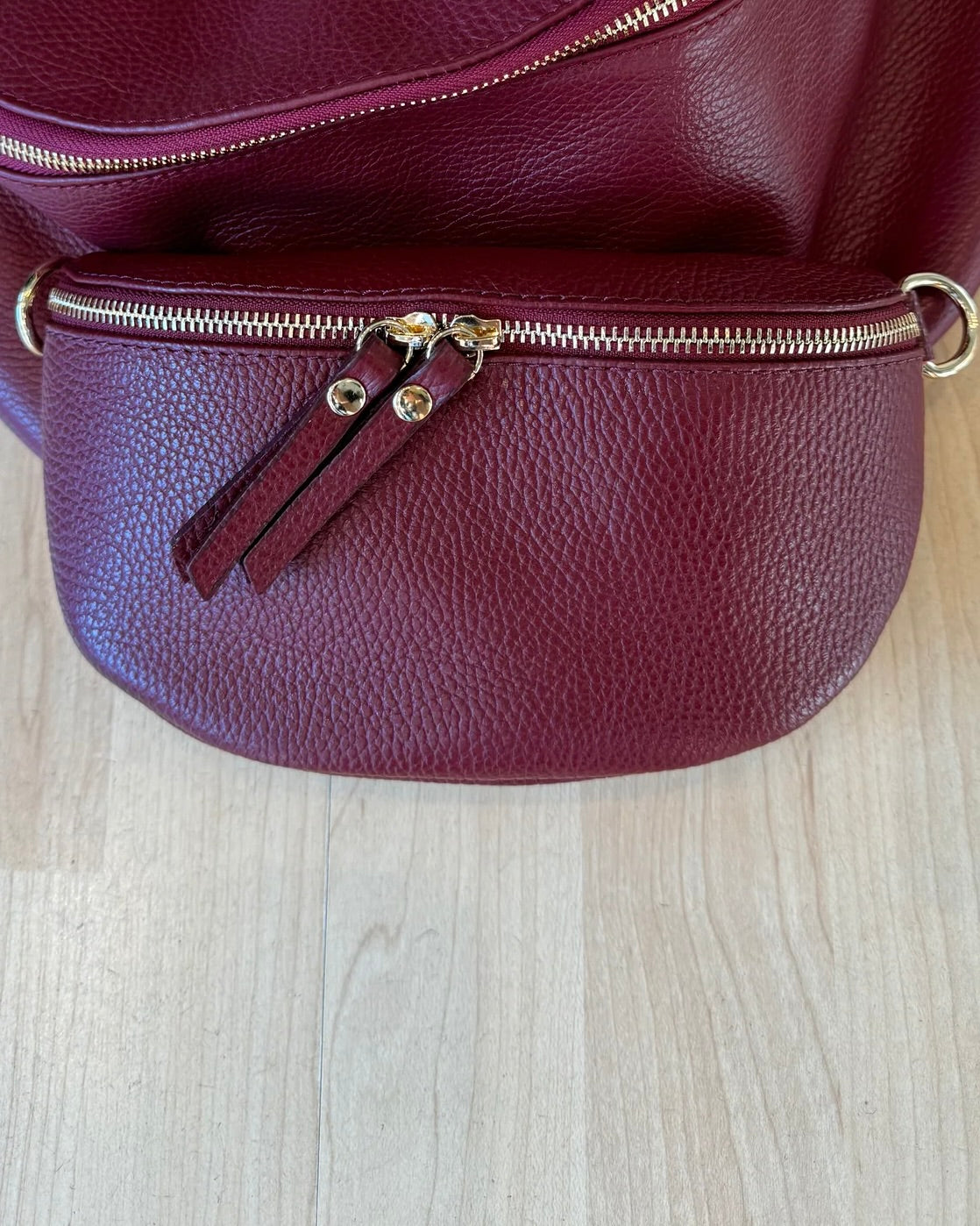 Shelly-Leather Sling Bag