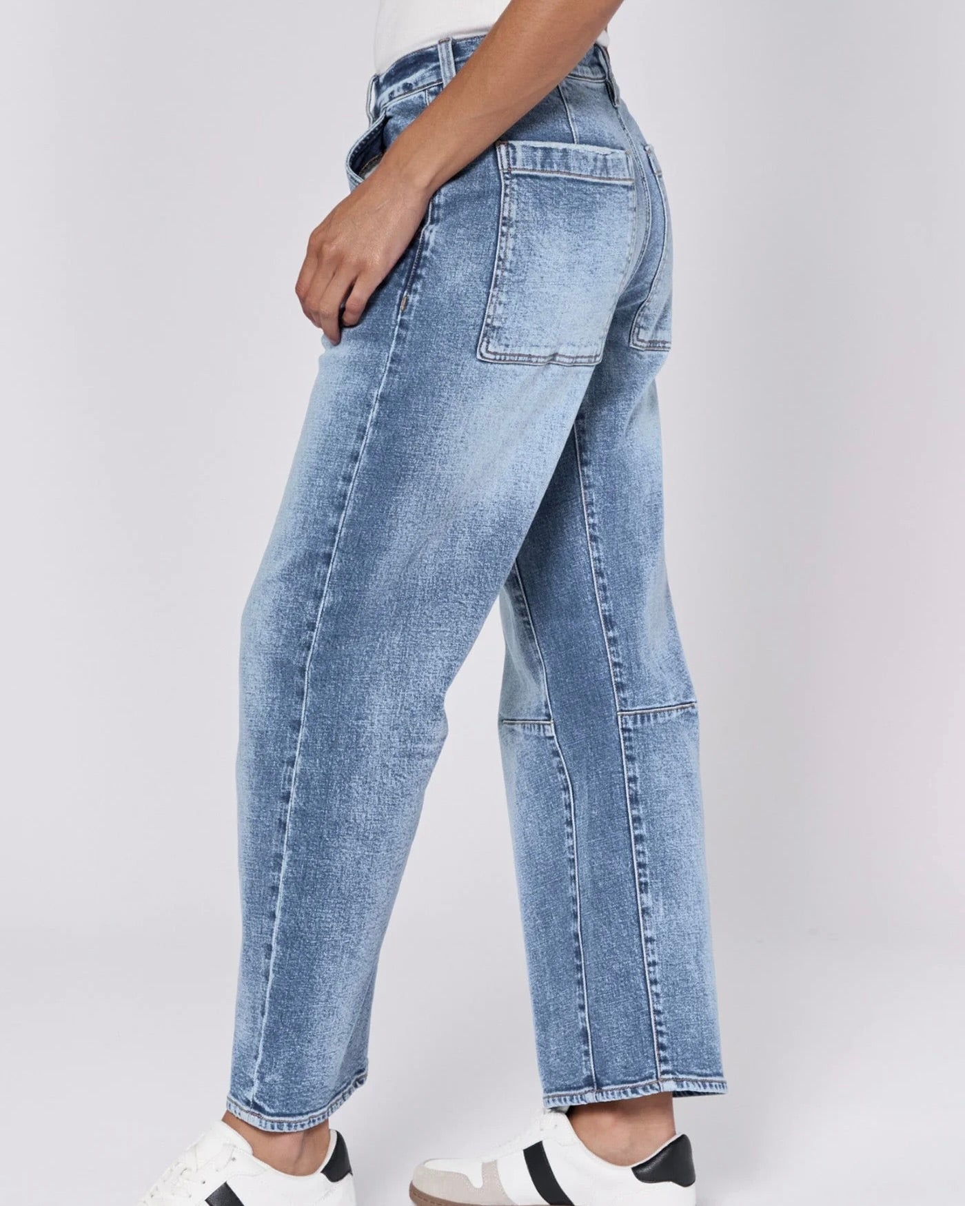 Dear John Lasso High Rise Cropped Loose Fit Jeans