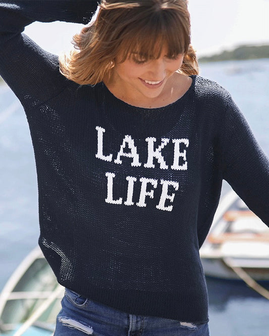 Wooden Ships Lake Life Cotton Sweater
