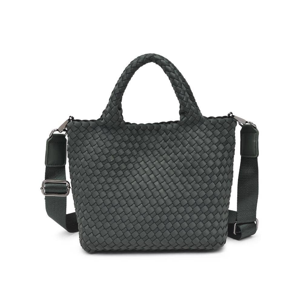 Sky's The Limit - Woven Neoprene Small Crossbody: Olive