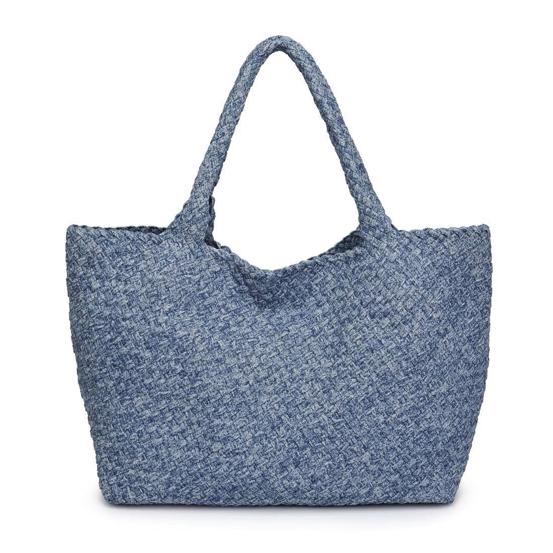 Sky's The Limit - Large Denim Tote: Denim