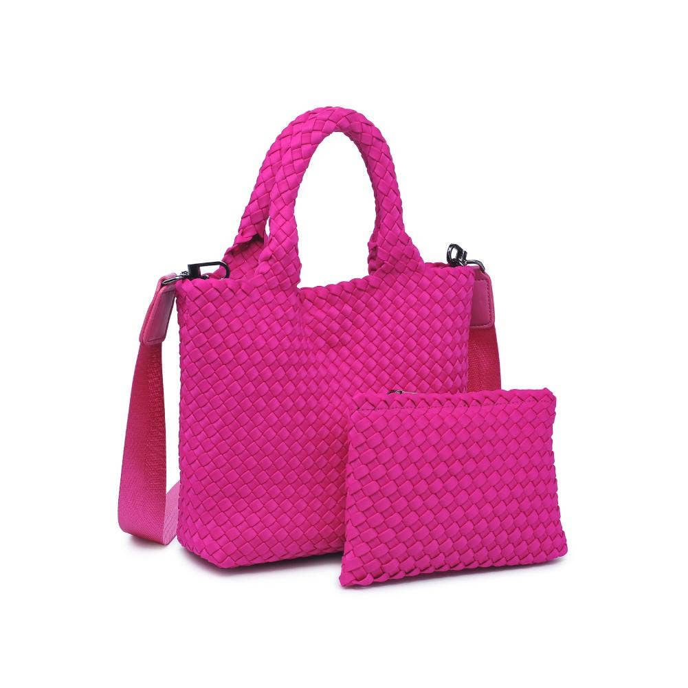 Sky's The Limit - Woven Neoprene Small Crossbody: Wine