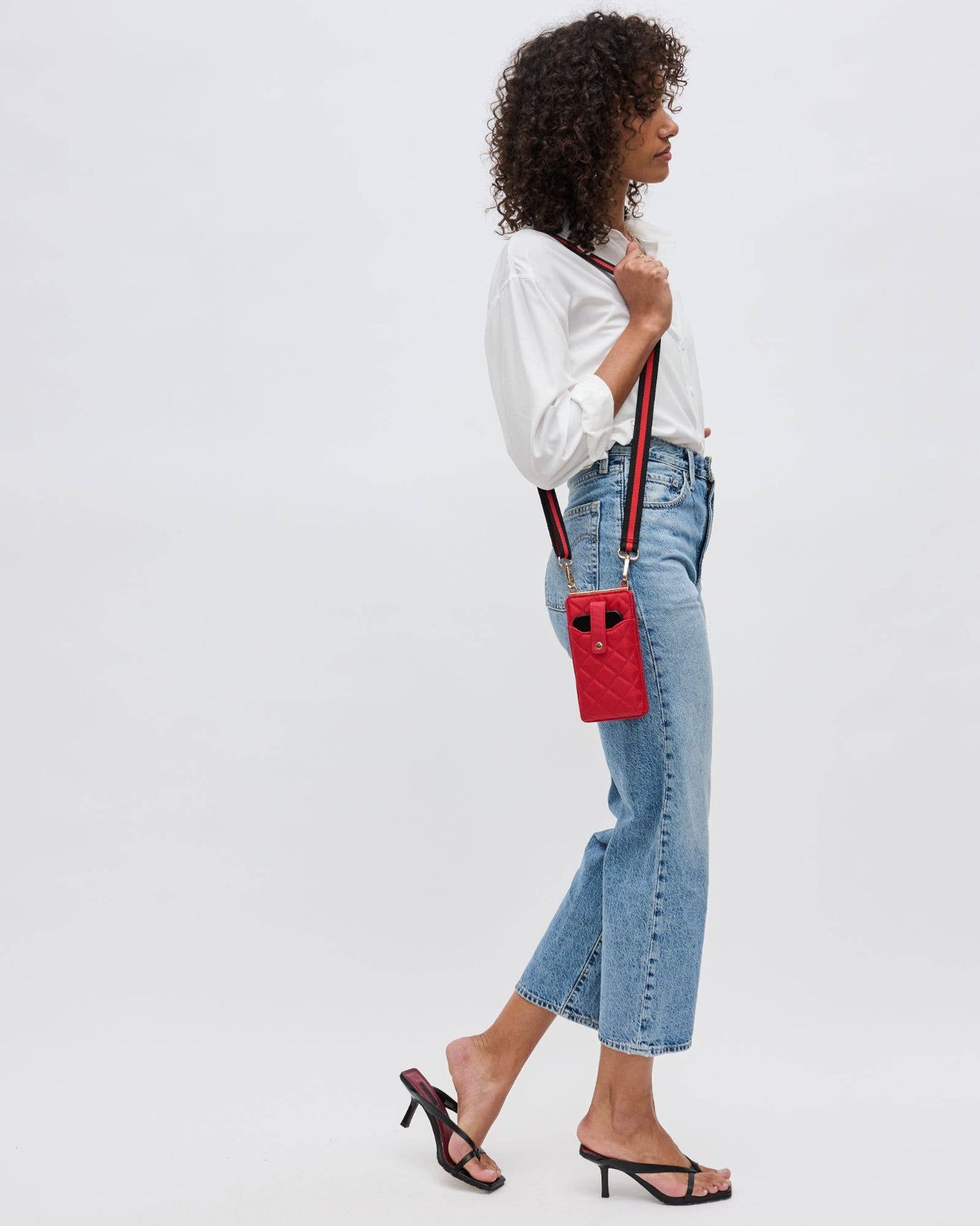 Duality - Quilted Cell Phone Crossbody: Red