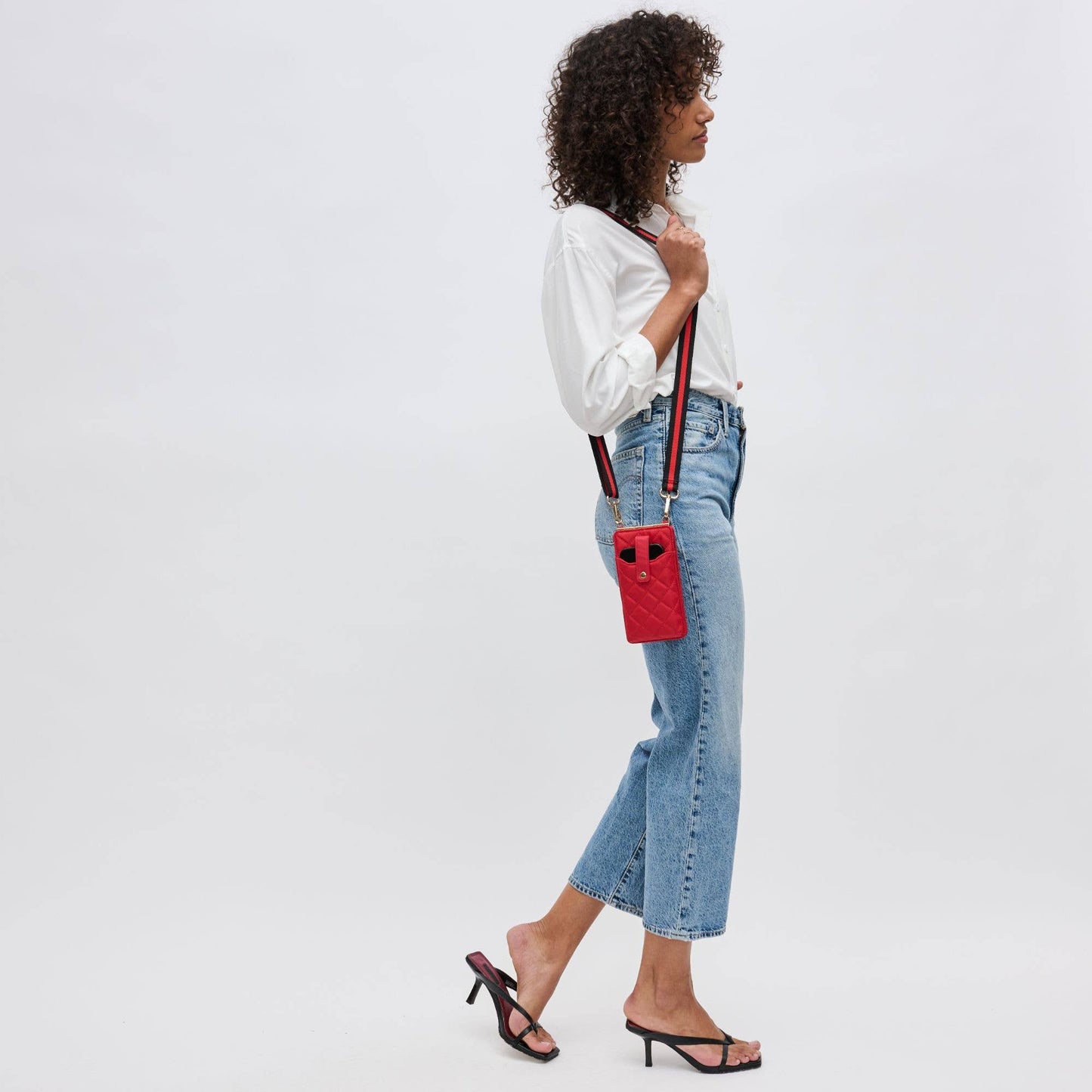 Duality - Quilted Cell Phone Crossbody: Cream