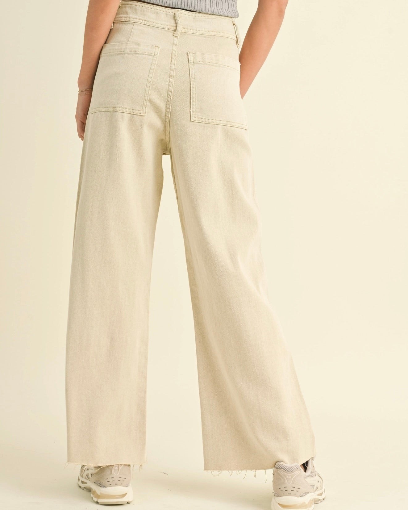 Wide Leg Denim Pants