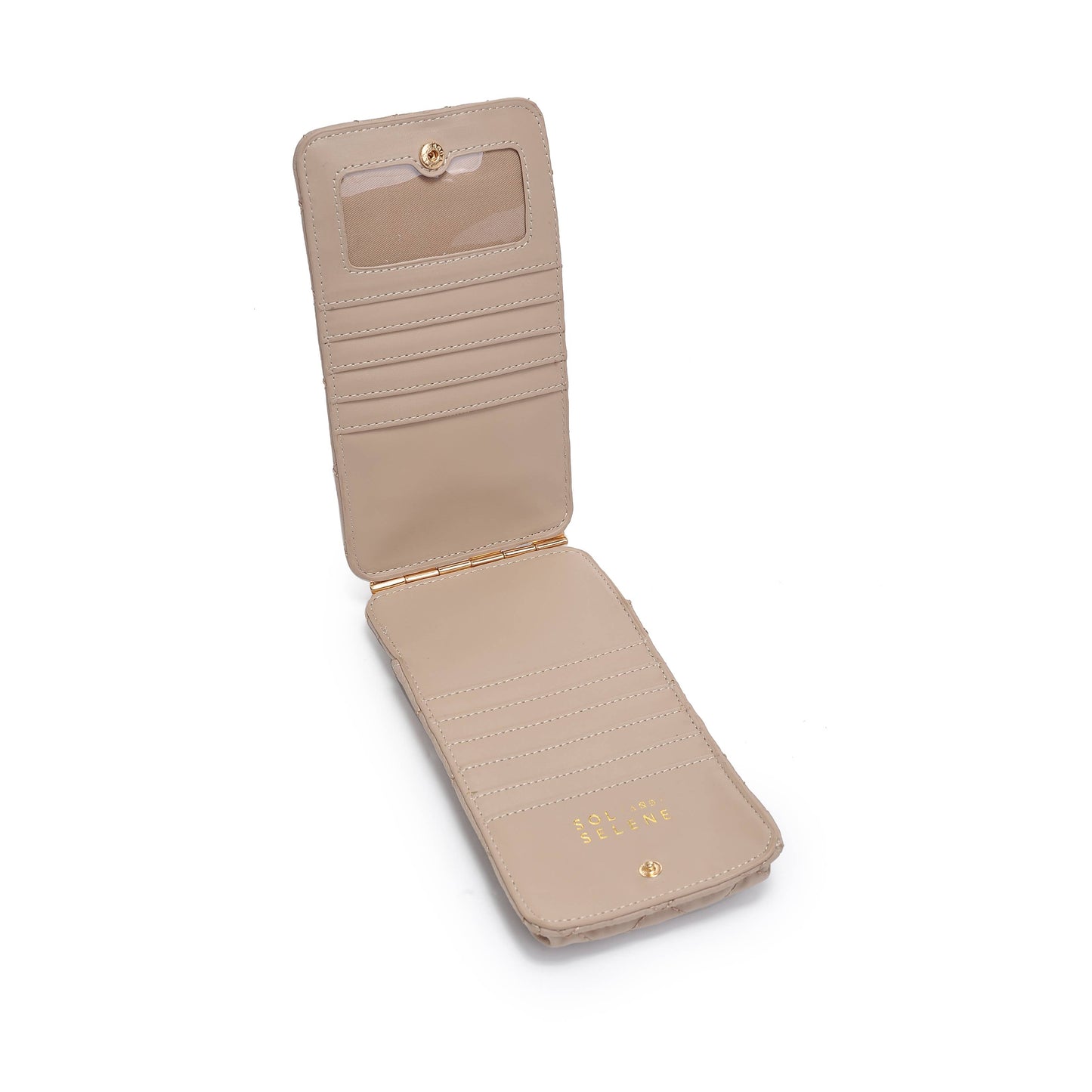 Duality - Quilted Cell Phone Crossbody: Cream