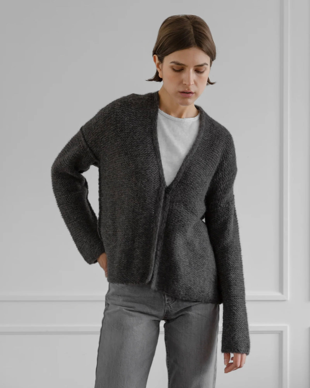 Elim Cardigan - Light Grey