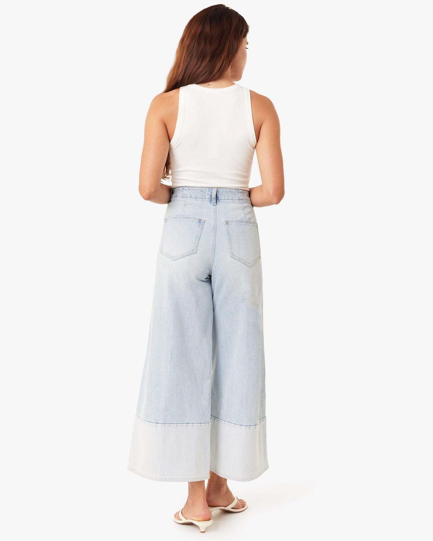 Addie Cuffed Gaucho - Glacier
