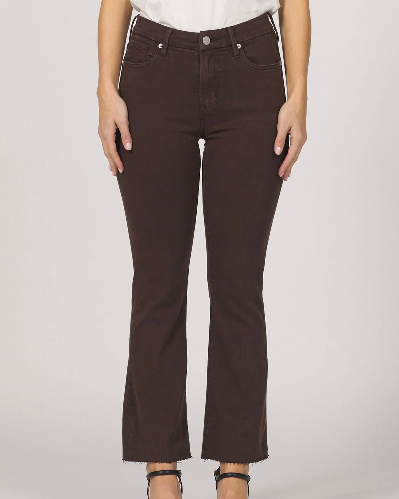 Jeanne Flare Jean - Dark Oak