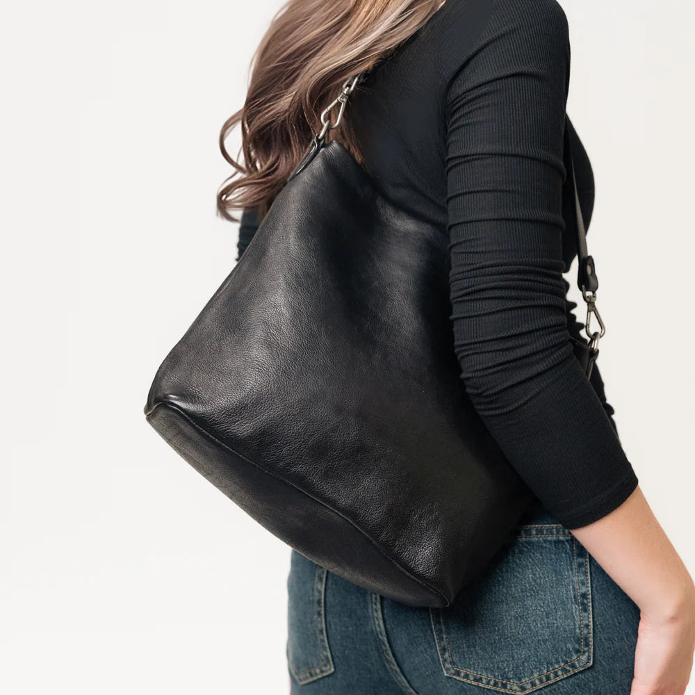 Gretchen Leather Crossbody Bag | Brown