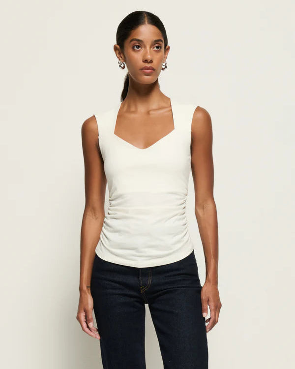 Haven Sleeveless Tee-Porcelain