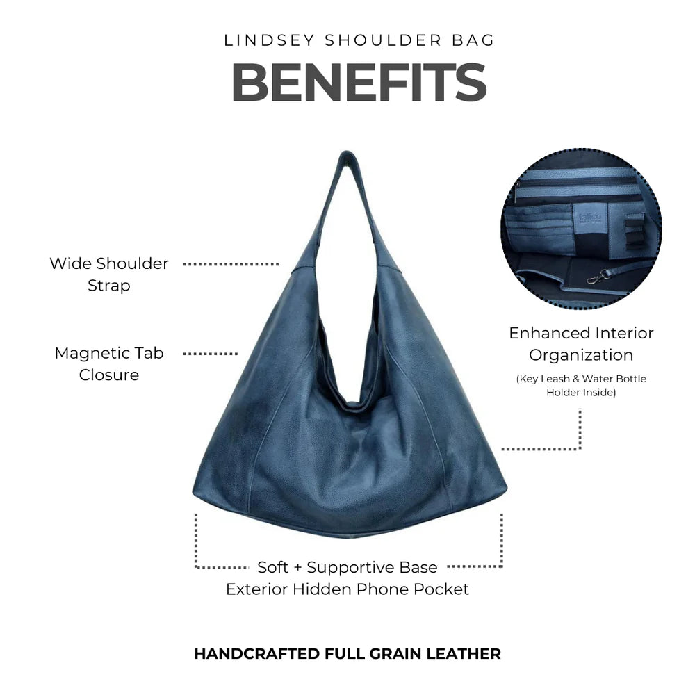Lindsey Leather Tote Bag | Brown