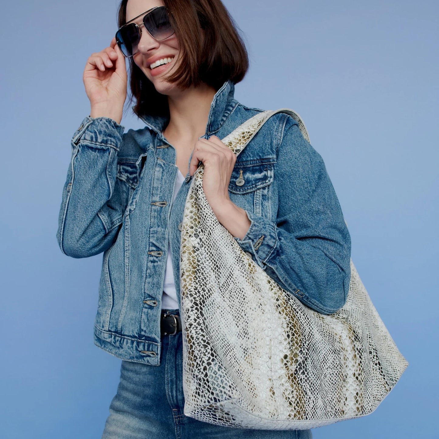 Lindsey Leather Tote Bag | Brown