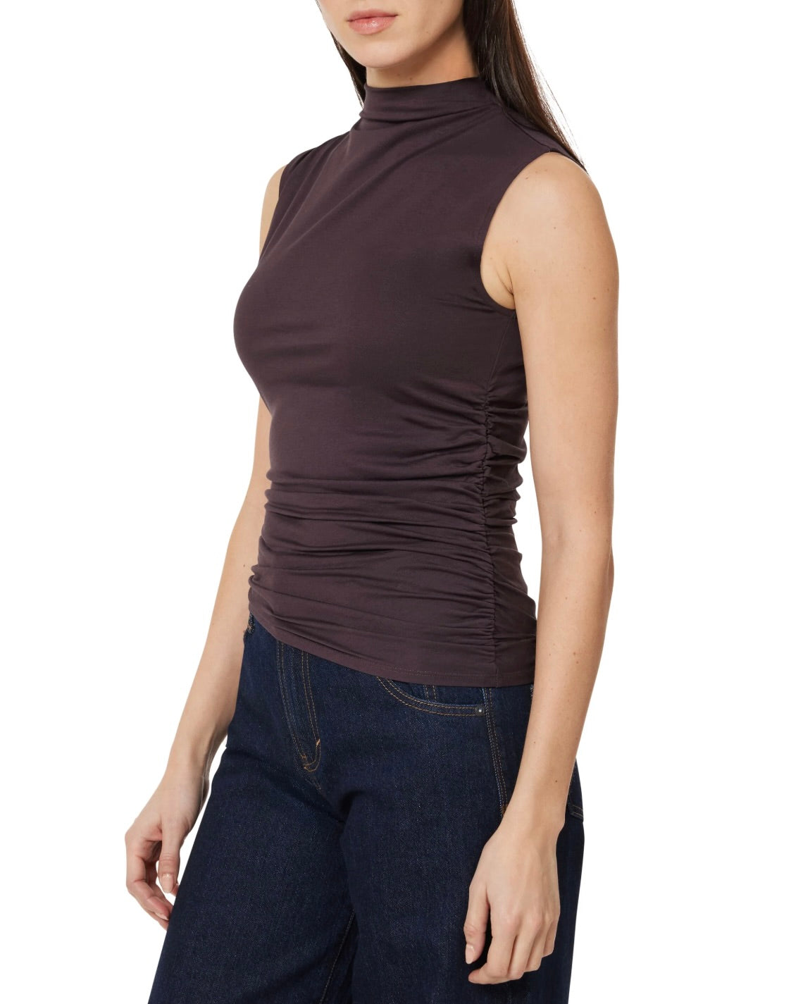 Sleeveless Gathered Top