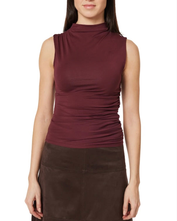 Sleeveless Gathered Top