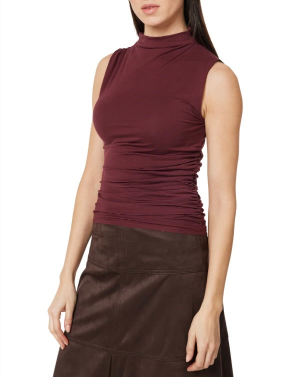 Sleeveless Gathered Top