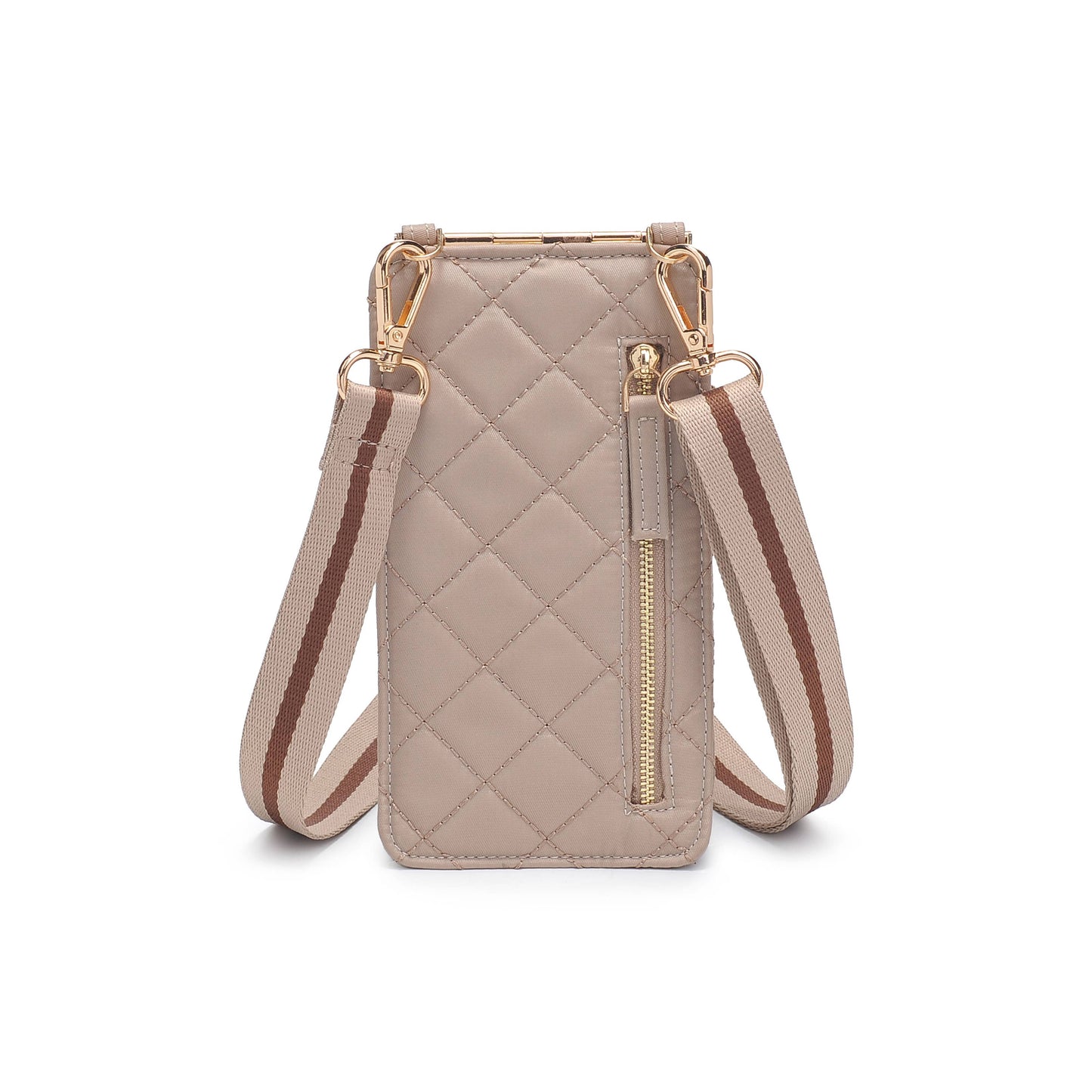 Duality - Quilted Cell Phone Crossbody: Cream