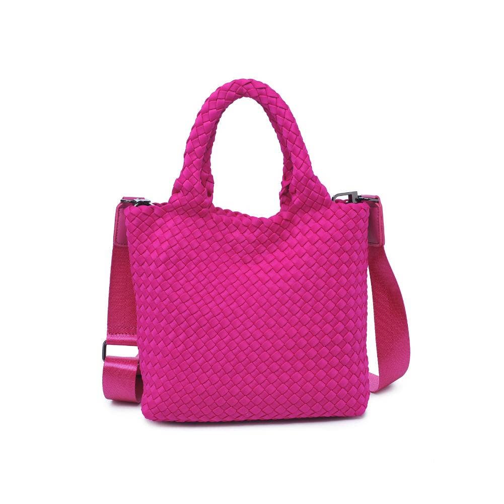 Sky's The Limit - Woven Neoprene Small Crossbody: Wine