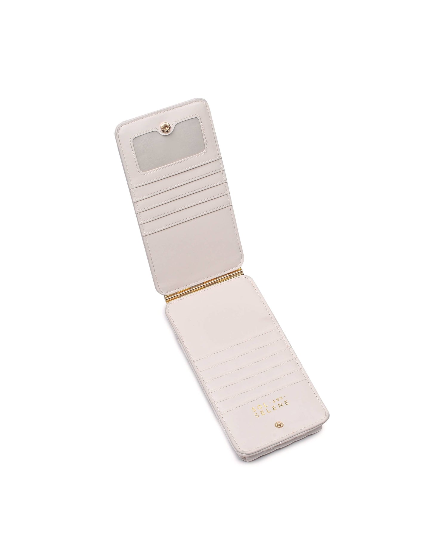 Duality - Quilted Cell Phone Crossbody: Cream