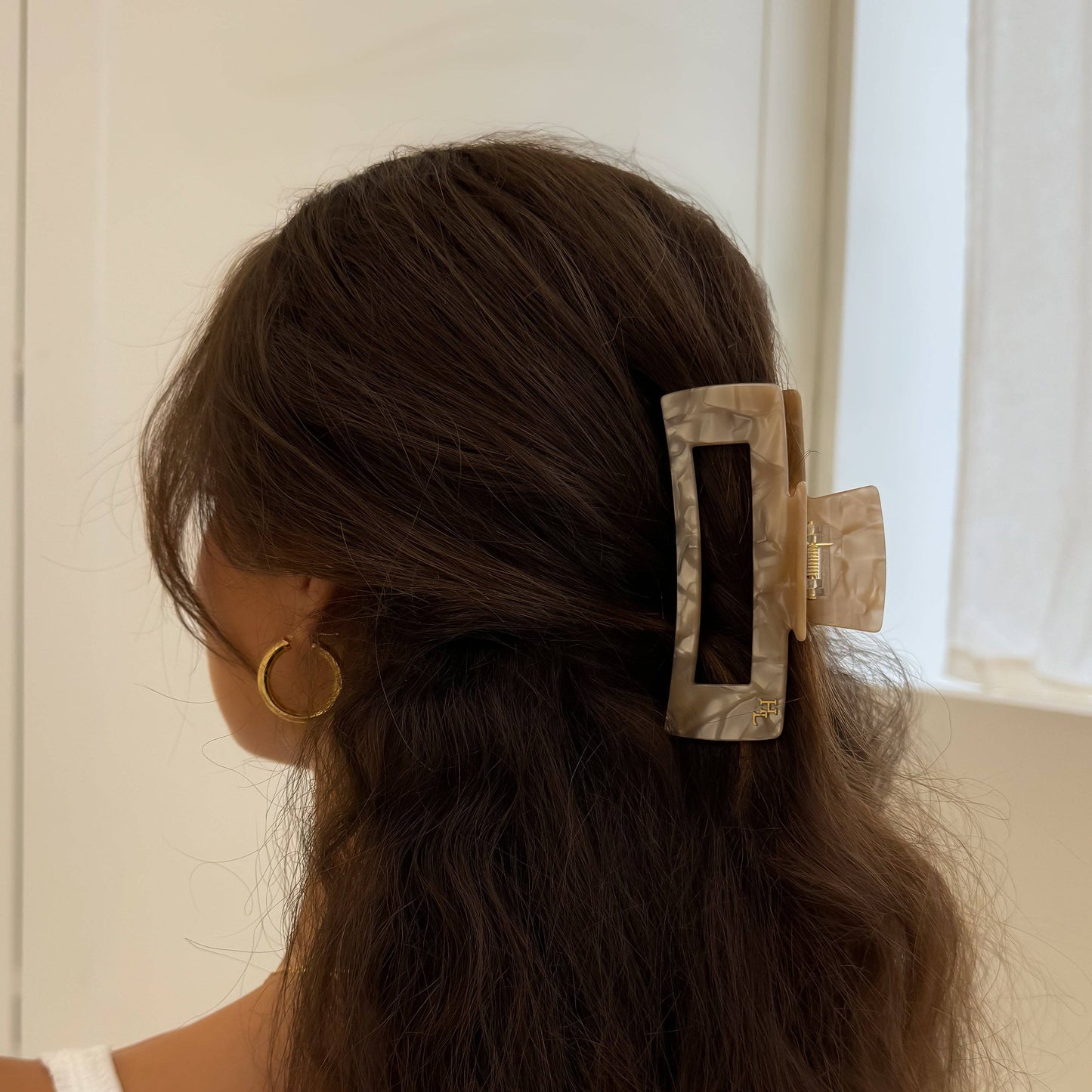 Ecofriendly Acetate Large Claw - Golden Hour