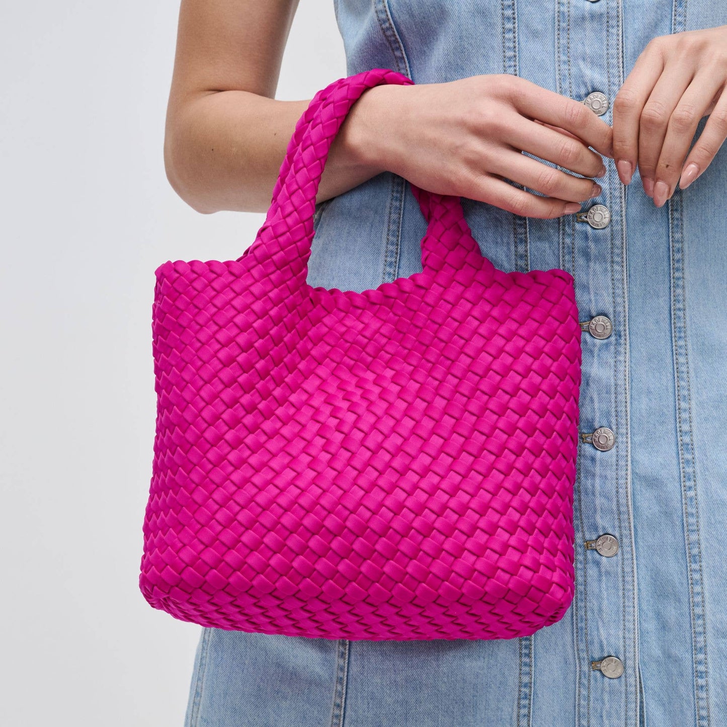 Sky's The Limit - Woven Neoprene Small Crossbody: Wine