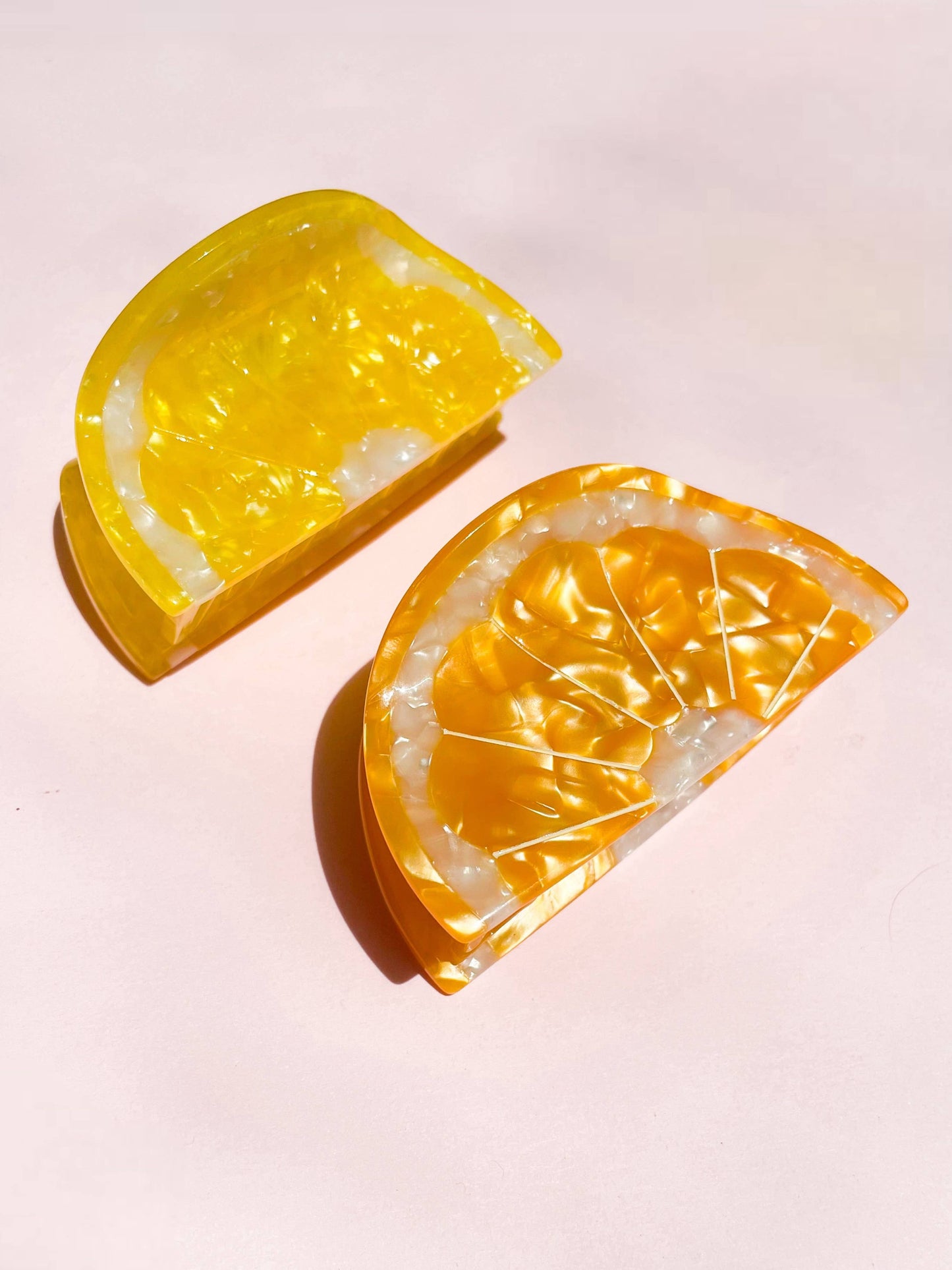 Orange Slice Claw Clip // Cellulose Acetate