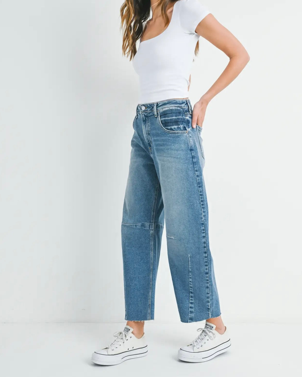 JBD Seamed Barrel Jean