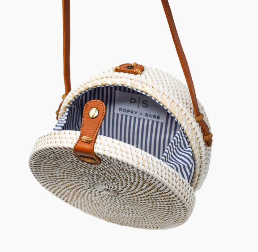 Poppy + Sage Camilla Round Rattan Bag