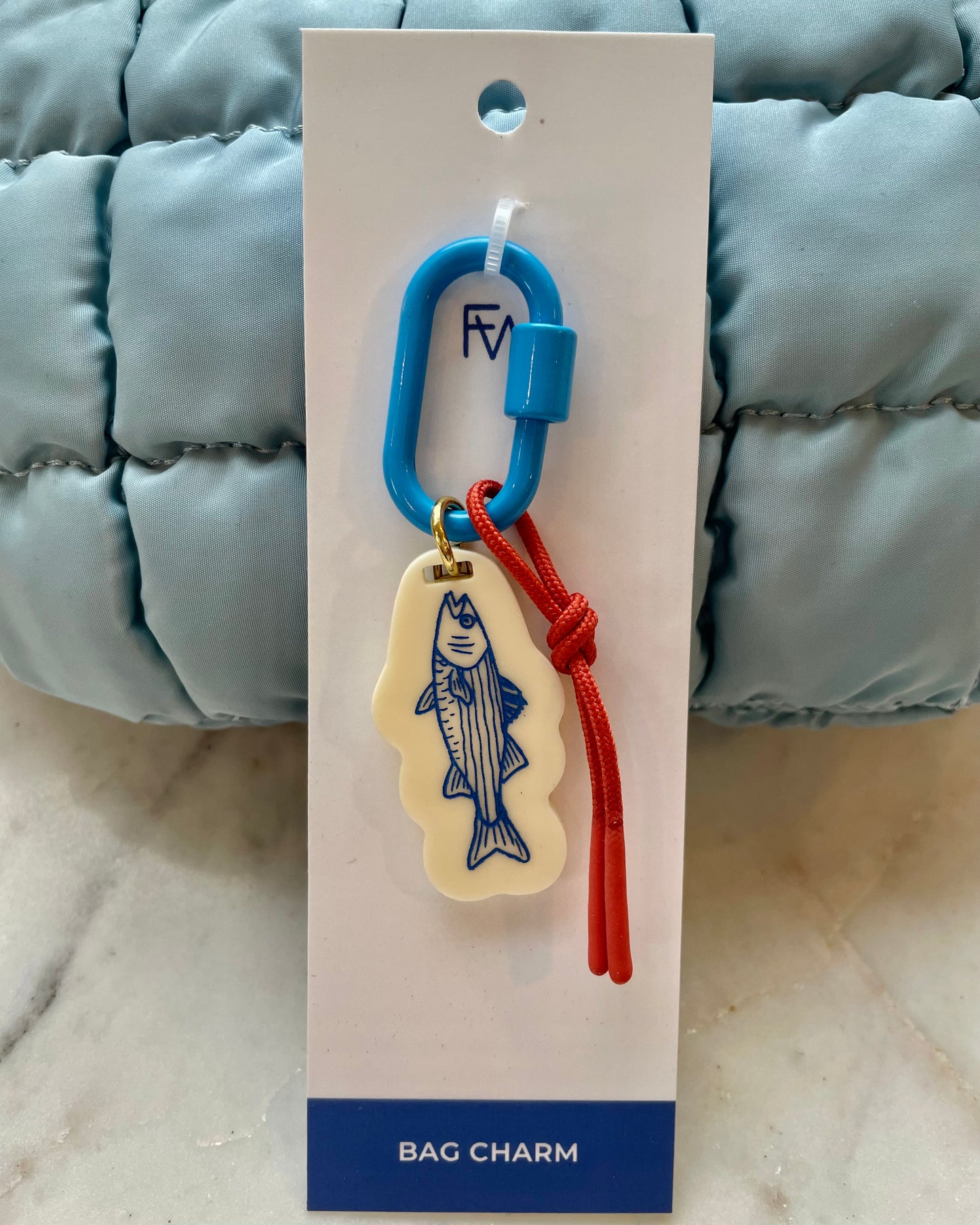 Freshwater Fish Carabiner Bag Charm