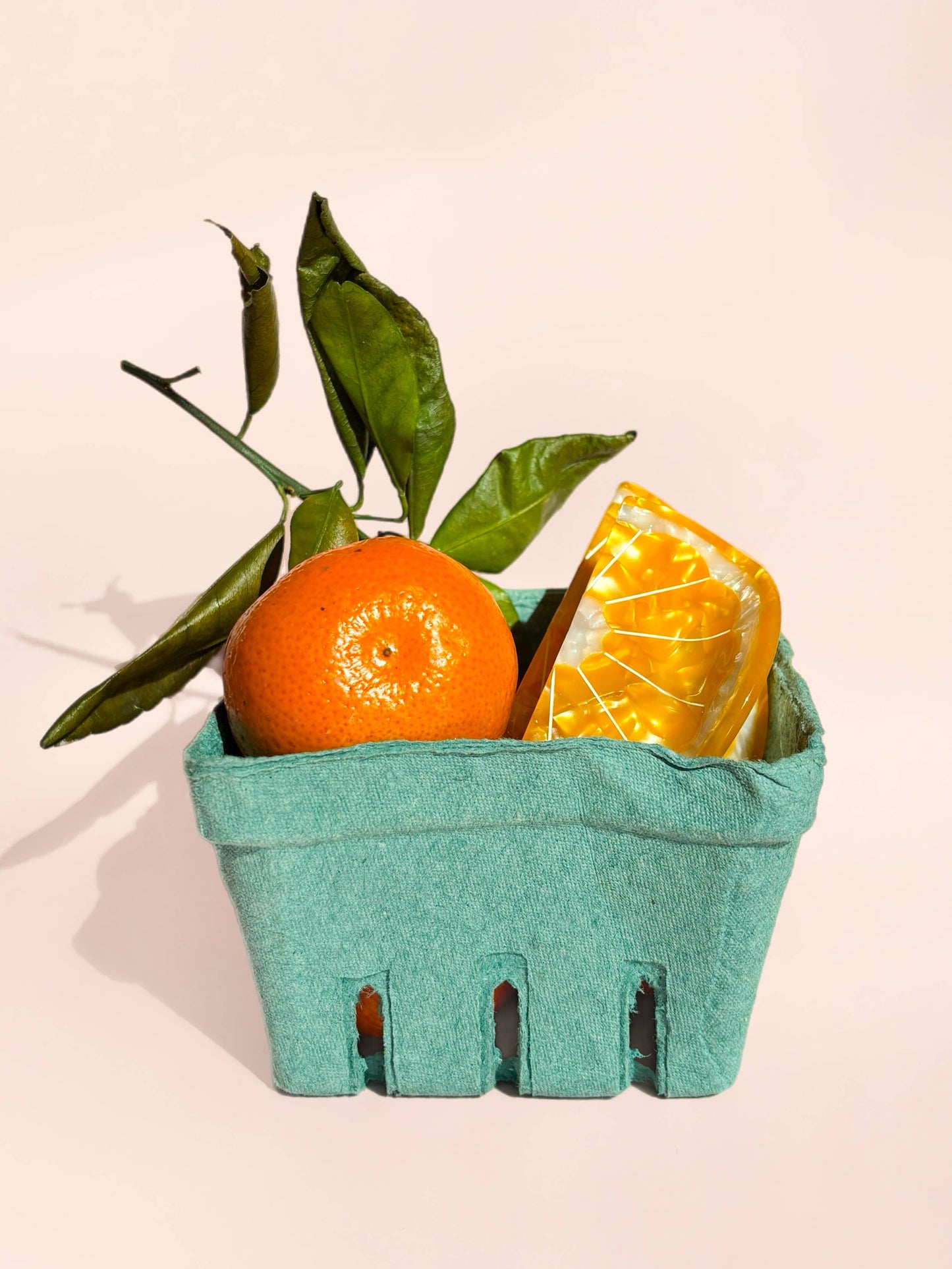 Orange Slice Claw Clip // Cellulose Acetate