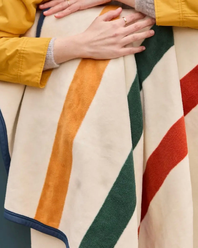 Image of Chappy Wrap VIntage Center Stripes blanket