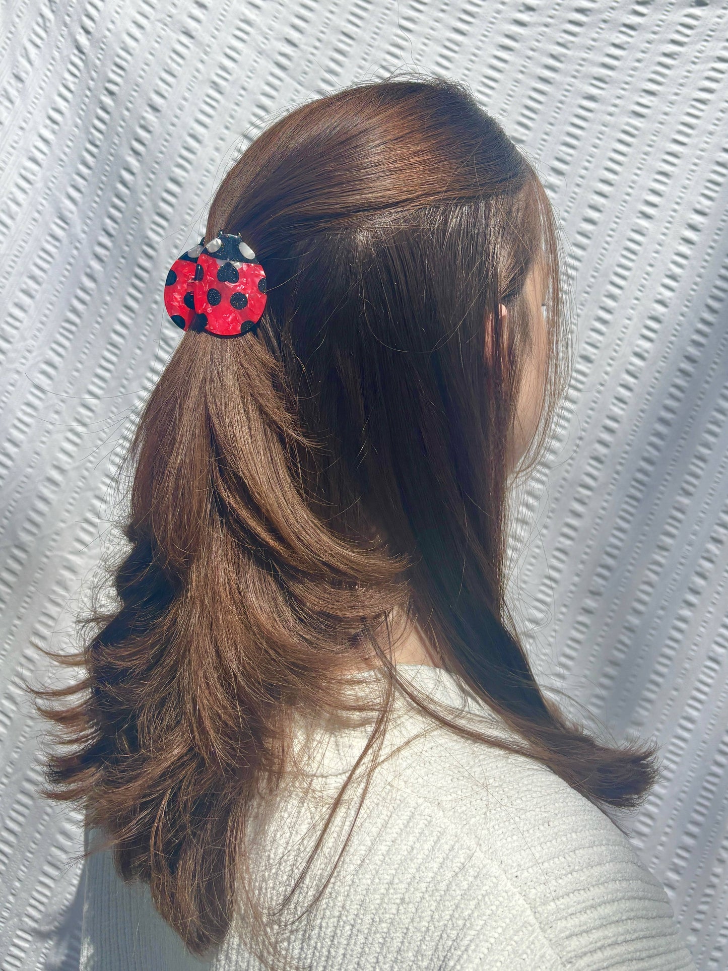 Ladybug Claw Clip // Cellulose Acetate